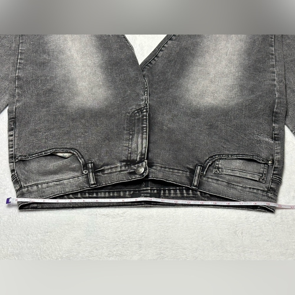 Ed Hardy Tiger Men's Jeans Slim Taper 39 x 31 Black/Grey Zipper-fly NWOT - Picture 10 of 15
